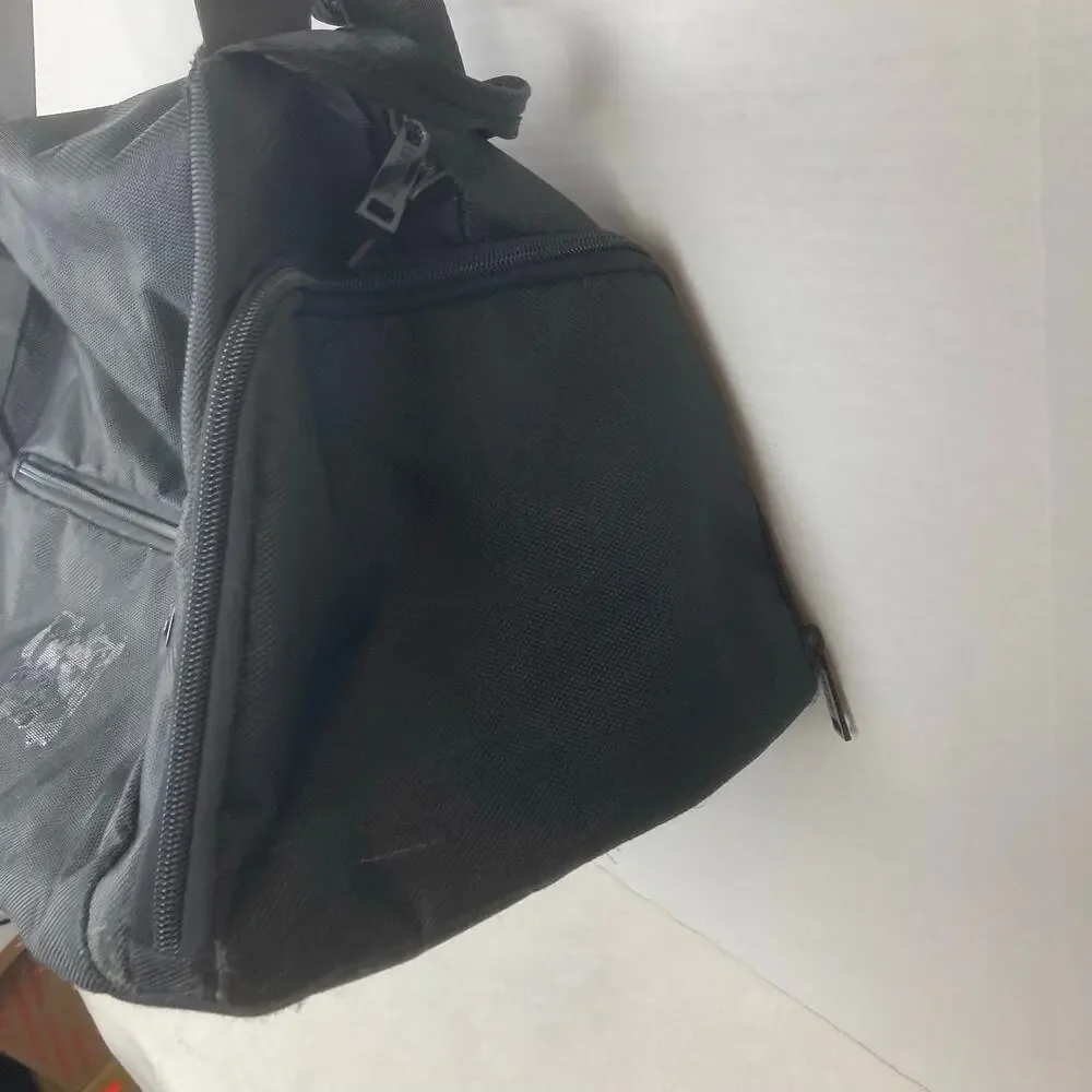Lifetime Fitness Healthy Way Gym Duffle Bag Black Nylon Workout Training 18''